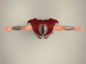 realistic spartan warrior 3D Model