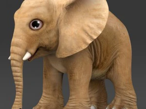 jogo pronto beb&ecirc; elefante Modelo 3D