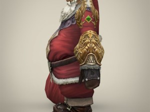 fantasy santa claus with bag Modello 3D