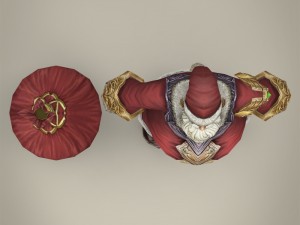 fantasy santa claus with bag Modello 3D