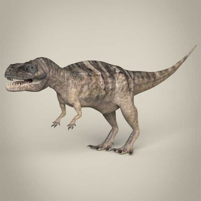 realistic dinosaur tyrannosaurus rex Modelo 3D .c4d .max .obj .3ds .fbx .stl .blend 