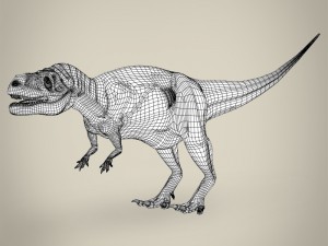 realistic dinosaur tyrannosaurus rex Modelo 3D