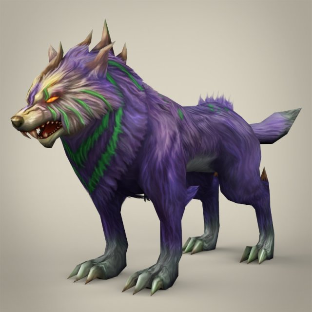 game ready fantasy monster wolf 3D-Modell .c4d .max .obj .3ds .fbx .stl .blend 