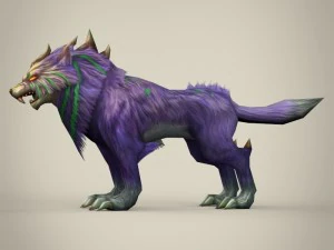 game ready fantasy monster wolf 3D Model