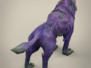 game ready fantasy monster wolf 3D Model