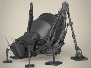 로봇 메뚜기 3D 모델