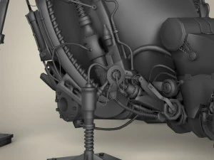 ロボットバッタ 3Dモデル