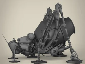 ロボットバッタ 3Dモデル