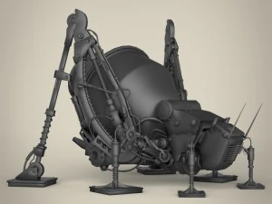 ロボットバッタ 3Dモデル