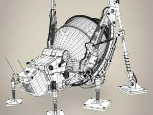 ロボットバッタ 3Dモデル