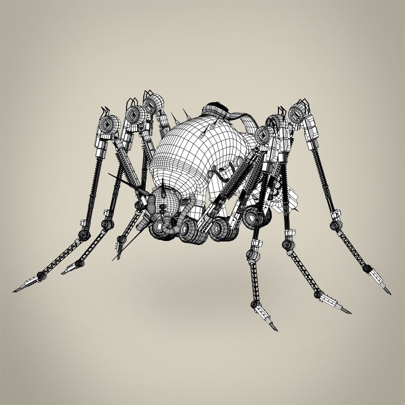 3d модель паука. Паук 3d модель. Модель паука. Animal Robot 3d model.