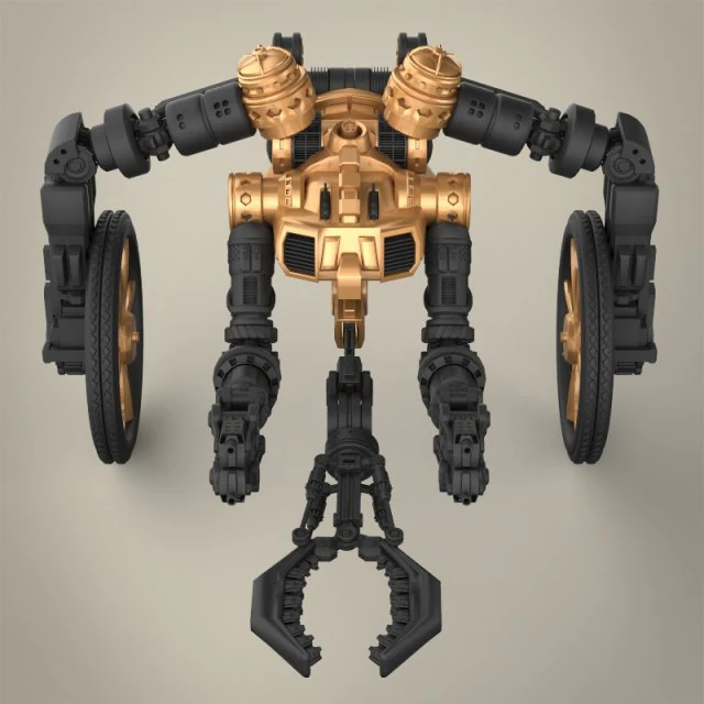 robotyczna mechaniczna ręka Model 3D .c4d .max .obj .3ds .fbx .stl .blend 