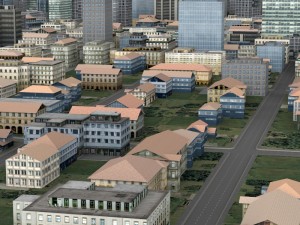 metropolitan cityscape 3D Model