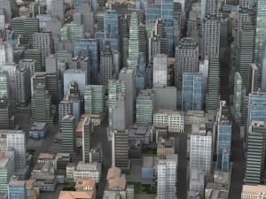 metropolitan cityscape 3D Model