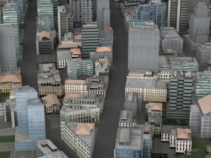 metropolitan cityscape 3D Model