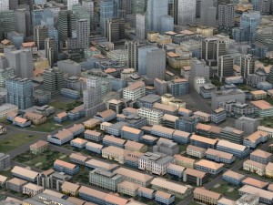metropolitan cityscape 3D Model