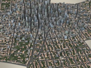 metropolitan cityscape 3D Model