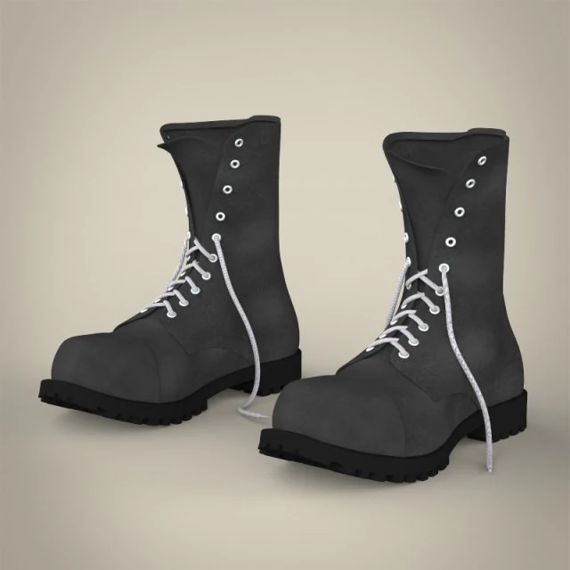 realistic leather shoes 3D Model .c4d .max .obj .3ds .fbx .stl .blend 