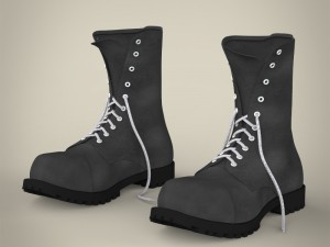 realistic leather shoes 3D Model