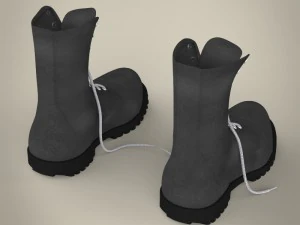 realistic leather shoes 3D Model