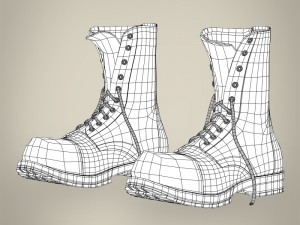 realistic leather shoes Modello 3D