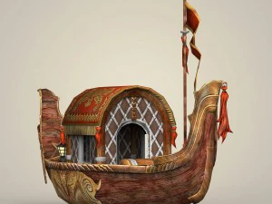 fantasy boat 3D Model