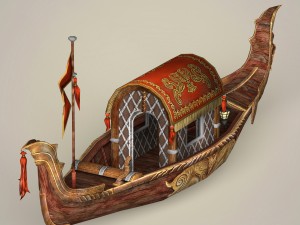fantasy boat Model 3D