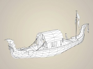 fantasy boat Model 3D