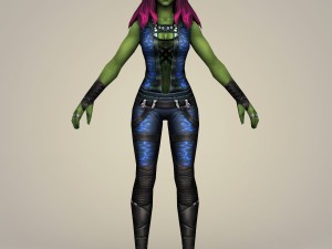 gamora fantasy character Model 3D