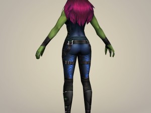 gamora fantasy character Model 3D