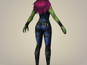 gamora fantasy character Model 3D