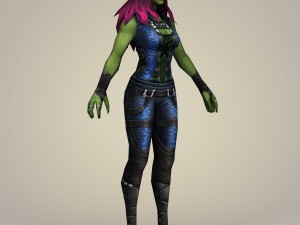 gamora fantasy character Model 3D