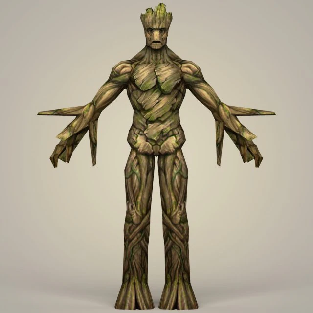 personagem de fantasia groot Modelo 3D .c4d .max .obj .3ds .fbx .stl .blend 