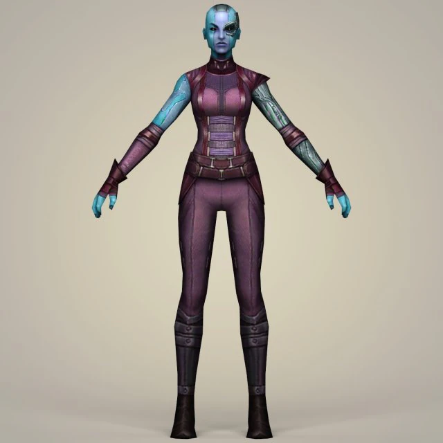 nebula fantasy character 3D Model .c4d .max .obj .3ds .fbx .stl .blend 