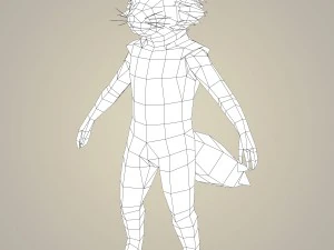 rocket raccoon fantasy character 3D Model