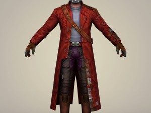 star lord fantasy character 3D Model