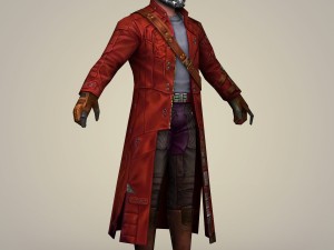 star lord fantasy character 3D Model