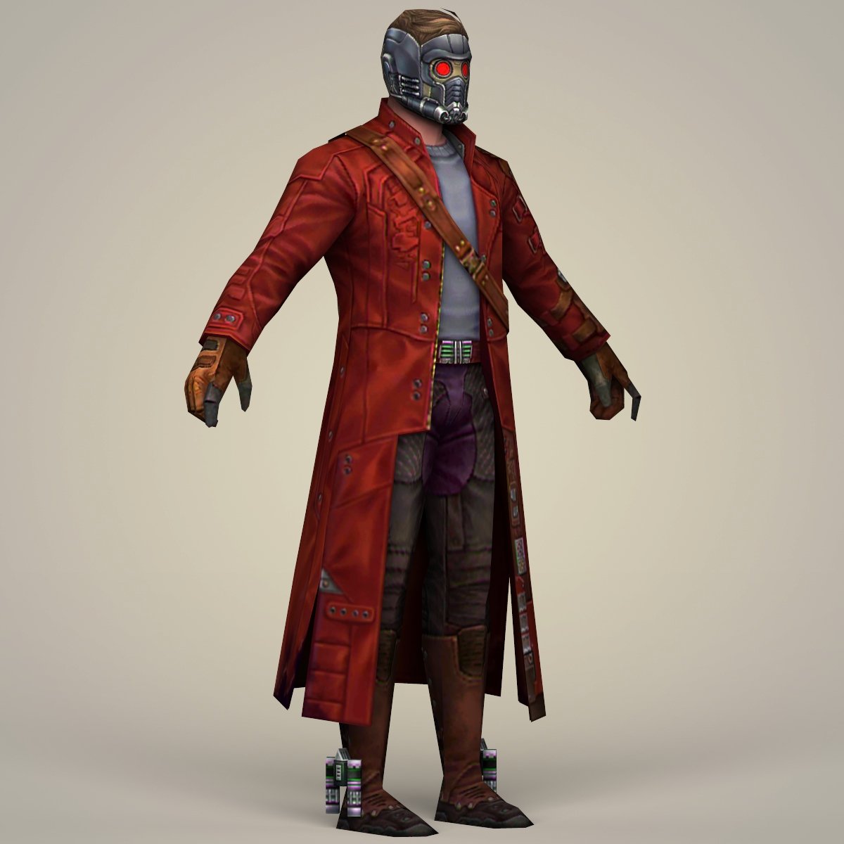 Star Lord Fantasy Character 3D Model in Fantasy 3DExport