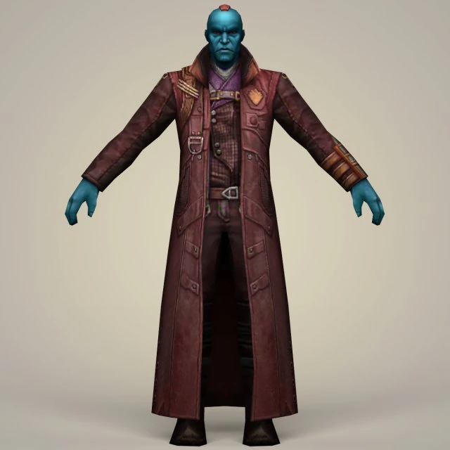 yondu fantasy character 3D Model .c4d .max .obj .3ds .fbx .stl .blend 