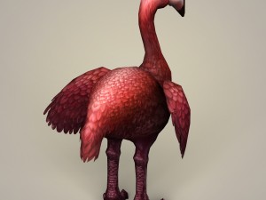 fantasy flamingo bird Modello 3D