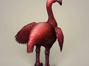 fantasy flamingo bird 3D Model