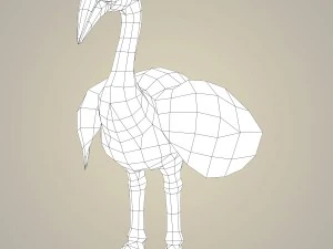 fantasy flamingo bird 3D Model