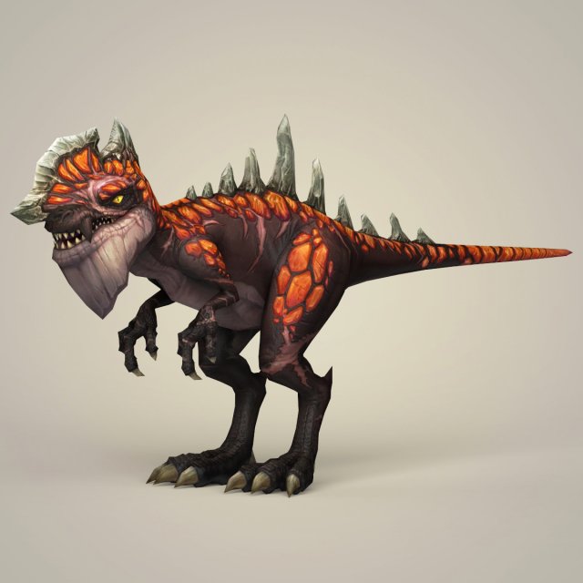 fantasy warrior dinosaur 3D Модель .c4d .max .obj .3ds .fbx .stl .blend 