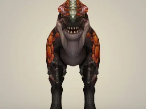 fantasy warrior dinosaur 3D Model