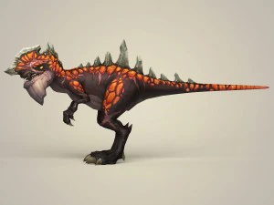fantasy warrior dinosaur 3D Model