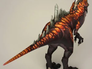 fantasy warrior dinosaur 3D Model