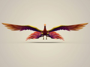 game ready fantasy phoenix 3D Model