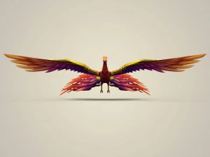 game ready fantasy phoenix 3D Model