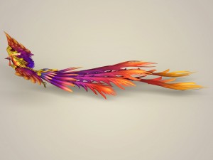 game ready fantasy phoenix 3D Model