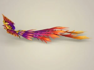 game ready fantasy phoenix 3D Model